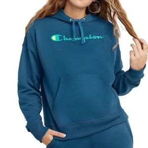 Champion Logo Print Hoodie